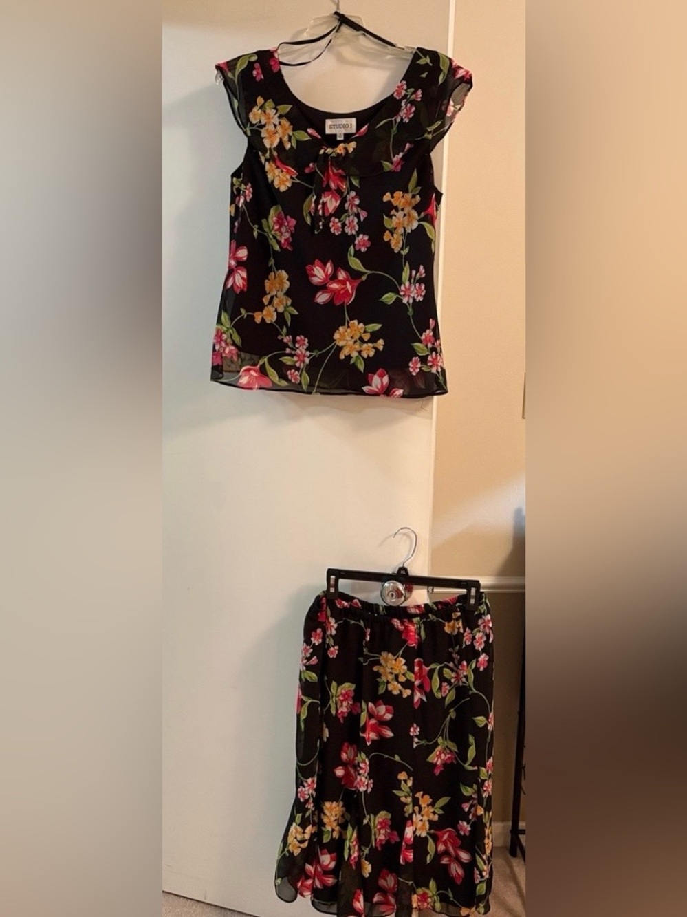 Floral Ruffled skirt & Top Set
